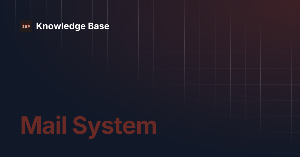Mail System | Knowledge Base